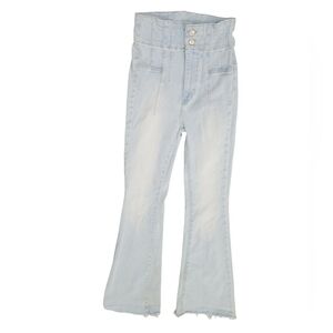 Free People Women's High-Waisted Light Blue Jeans - Size 27